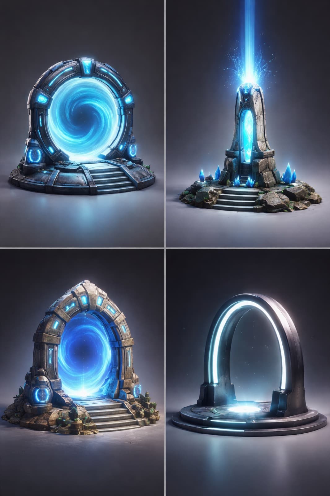 PurposeGate neon portal concept art